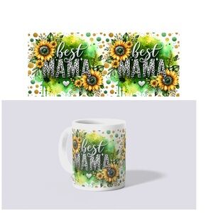 Best Mama Floral Mug
